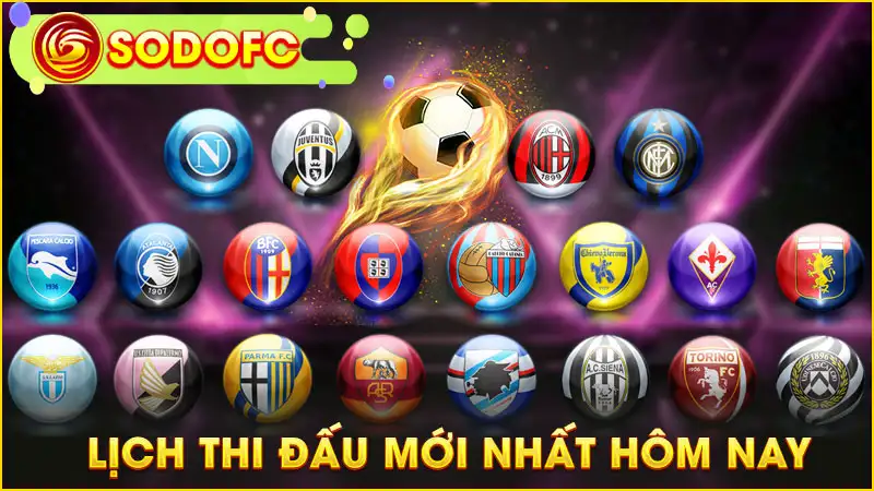 Lịch thi đấu mới nhất hôm nay