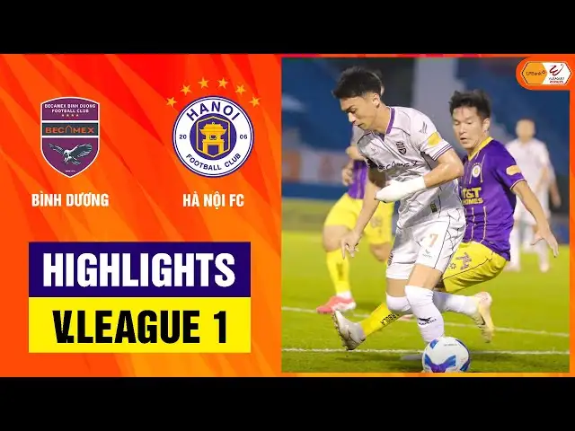 Highlights: B.Bình Dương - Hà Nội FC | Tuấn Hải rực sáng, chiến thắng áp đảo