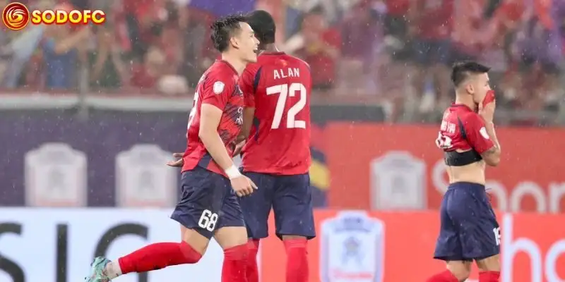 Diễn biến chính trên sân Hàng Đẫy