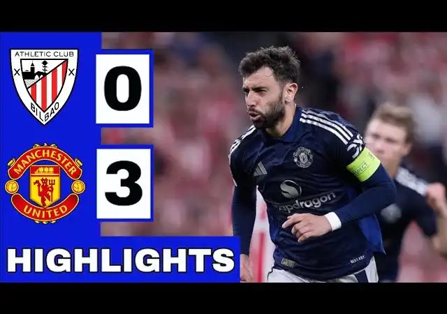 Manchester United vs Athletic Bilbao 3-0 Highlights & All Goals (Europa League) Man Utd Bilbao