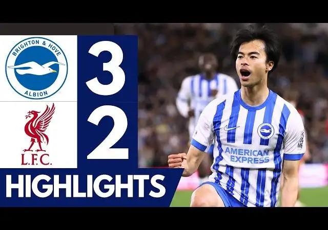 Mitoma Goal | Brighton vs Liverpool 3-2 Goals & Highlights | Premier League 2024/25