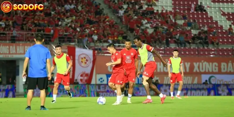 Thường thuật diễn biến chính trận Hải Phòng Vs SLNA