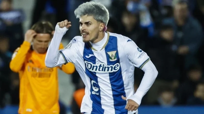 Tiền đạo Leganes Juan Cruz vào ngày 5 tháng 2 năm 2025