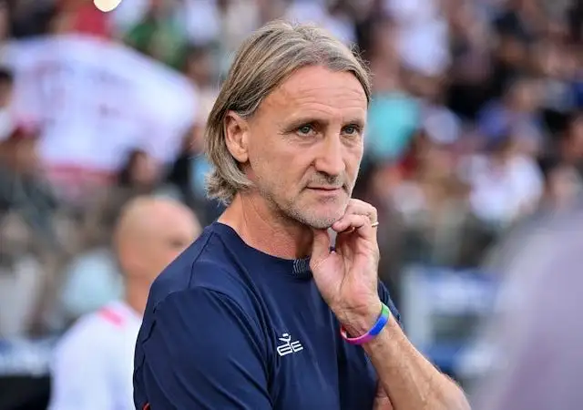 HLV Cagliari Davide Nicola vào ngày 24 tháng 9 năm 2024