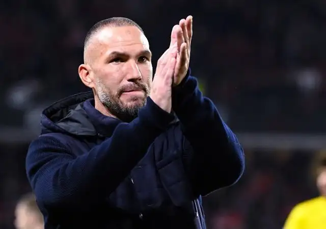 Huấn luyện viên Le Havre Didier Digard chụp ảnh vào ngày 25 tháng 10 năm 2024