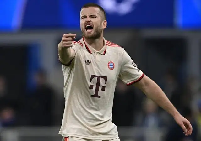 Trung vệ Eric Dier của Bayern Munich vào ngày 16 tháng 4 năm 2025