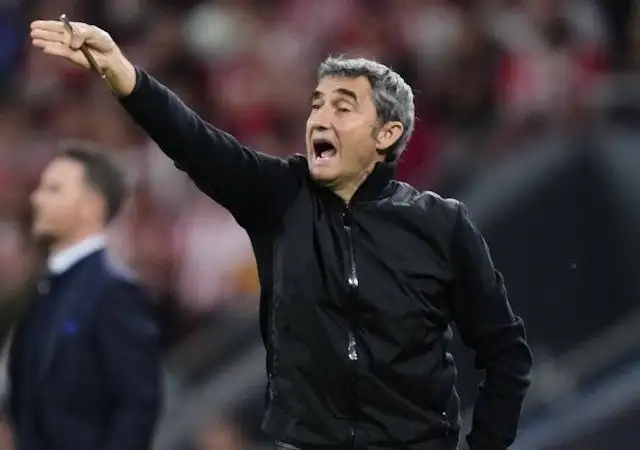 Huấn luyện viên của Athletic Bilbao Ernesto Valverde vào ngày 17 tháng 4 năm 2025