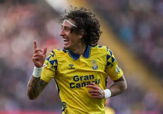 Tiền đạo Fabio Silva của Las Palmas vào tháng 11 năm 2024.