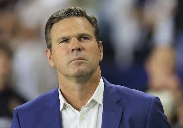 Huấn luyện viên trưởng của Los Angeles Galaxy Greg Vanney chụp ảnh vào ngày 14 tháng 9 năm 2024