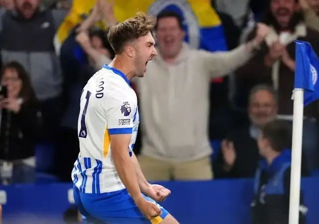 Jack Hinshelwood ghi bàn cho Brighton & Hove Albion vào ngày 19 tháng 5 năm 2025