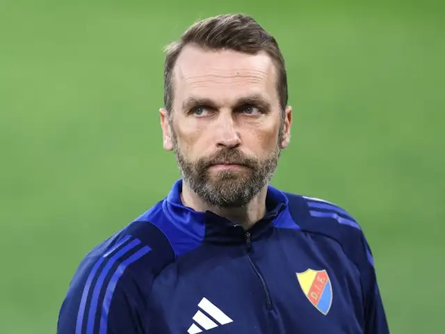 Djurgarden head coach Jani Honkavaara on April 16, 2025