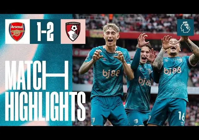 Huijsen and Evanilson score in FIRST EVER victory at the Emirates | Arsenal 1-2 AFC Bournemouth