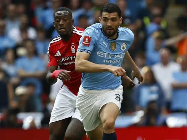 Manchester City midfielder Mateo Kovacic on April 27, 2025