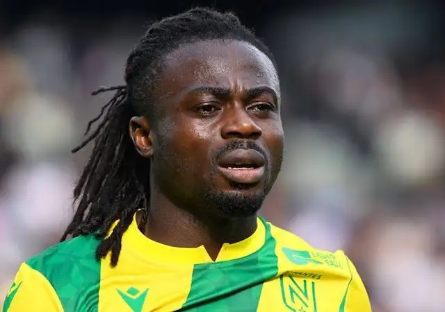 Moses Simon của Nantes chụp ảnh vào ngày 22 tháng 9 năm 2024