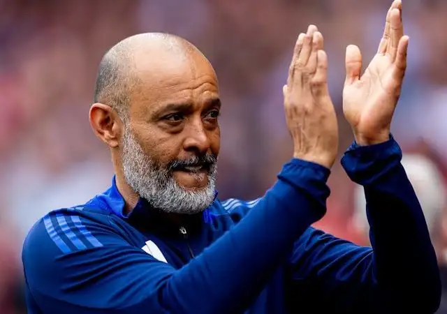 Huấn luyện viên trưởng của Nottingham Forest, Nuno Espirito Santo vào tháng 4 năm 2025.