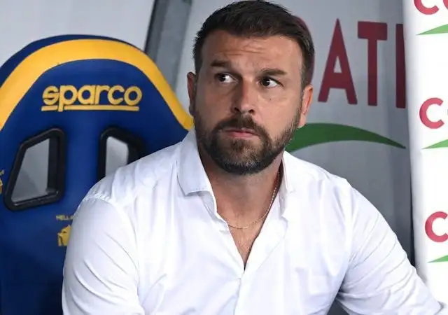 Paolo Zanetti Verona v Juventus tháng 8 năm 2024