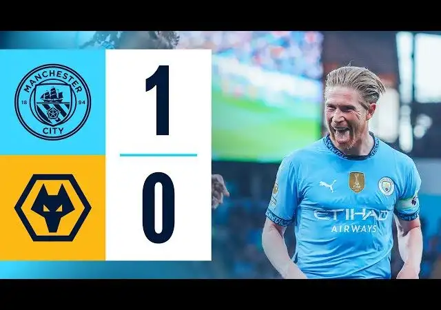 HIGHLIGHTS! De Bruyne strike fires City to third | Man City 1-0 Wolves