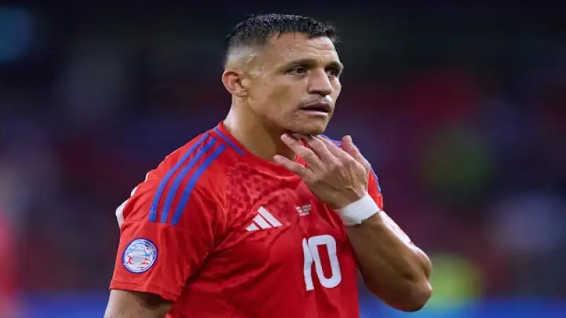 Alexis Sanchez của Chile trong trận đấu tháng 6 năm 2024