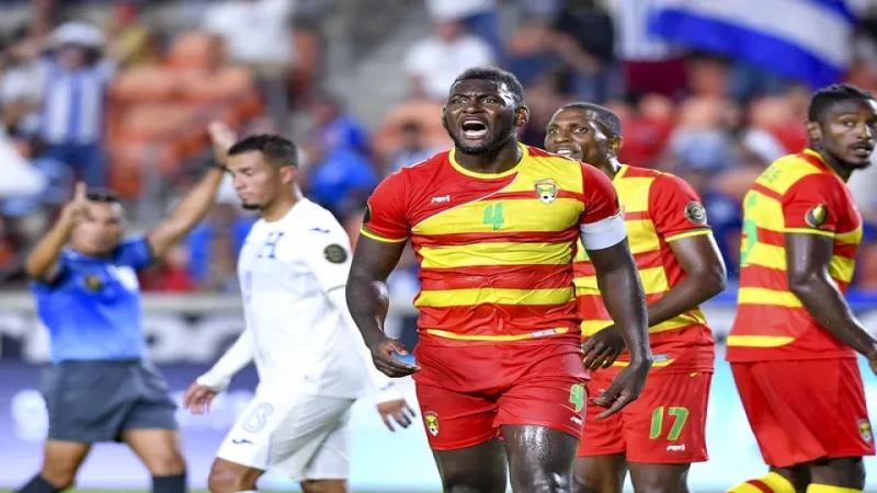 Aaron Pierre trong màu áo Grenada tại Gold Cup 2021