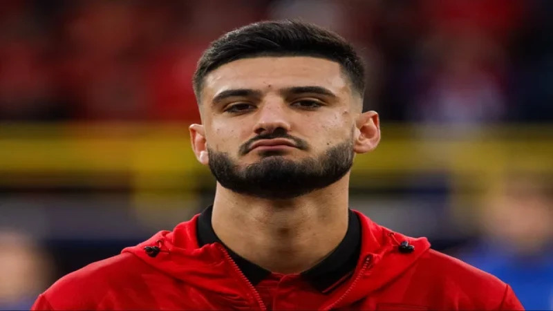 Armando Broja của Albania trong tháng 6 năm 2024