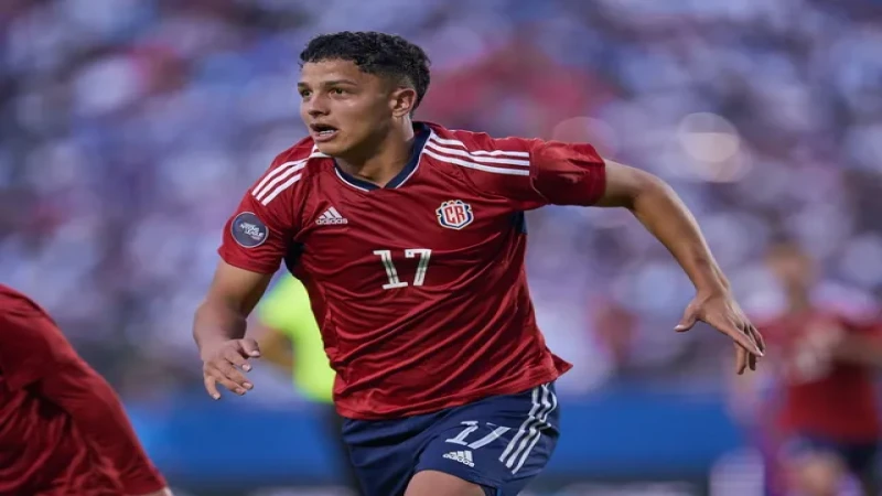 Warren Madrigal của Costa Rica tại CONCACAF Nations League ngày 23 tháng 3 năm 2024