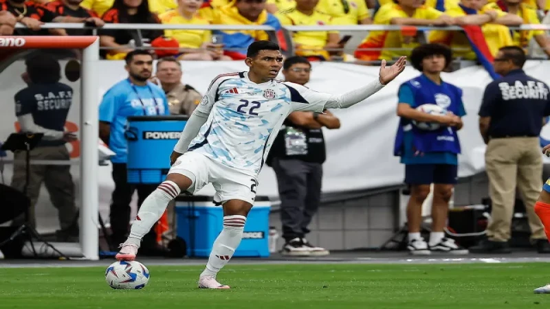 Haxzel Quiros trong màu áo Costa Rica, ảnh chụp ngày 28/06/2024