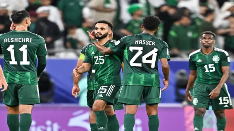 Mohammed Al Burayk của Ả Rập Xê Út cùng đồng đội ngày 25/01/2024