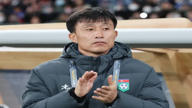 Huấn luyện viên Sin Yong-nam của Triều Tiên ngày 21 tháng 3 năm 2024