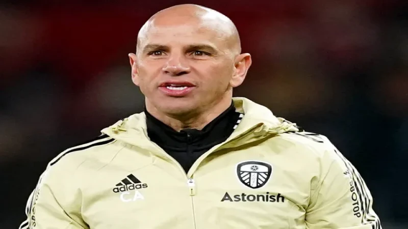 Huấn luyện viên Chris Armas của Colorado Rapids khi còn làm việc tại Leeds United ngày 8 tháng 2 năm 2023