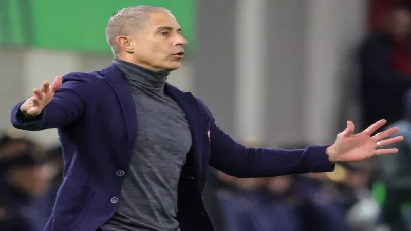 Huấn luyện viên Sylvinho của Albania vào ngày 16 tháng 11 năm 2024