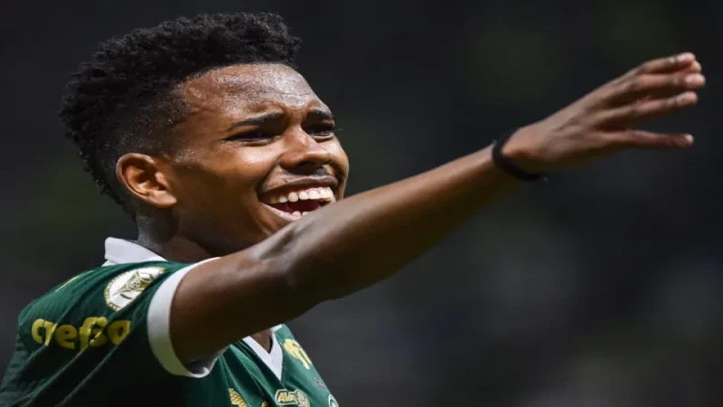 Estevao Willian trong trận thua của Palmeiras trước Botafogo ngày 26 tháng 11 năm 2024