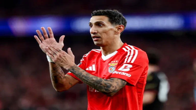 Angel Di Maria trong trận đấu cho Benfica ngày 11/12/2024