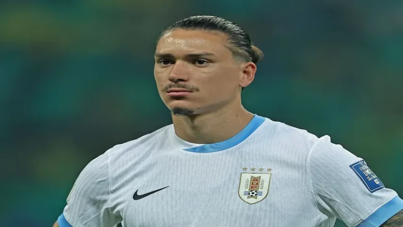 Darwin Nunez của Uruguay trong một trận đấu ngày 19/11/2024