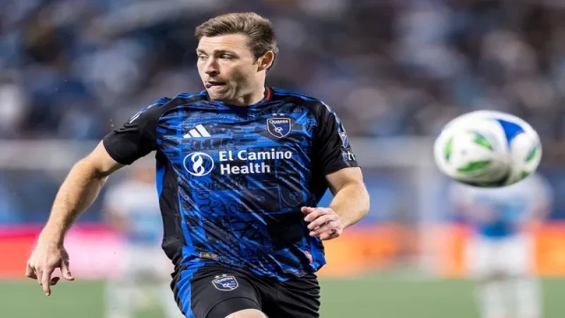 Dave Romney của San Jose Earthquakes trong trận đấu ngày 22 tháng 3 năm 2025