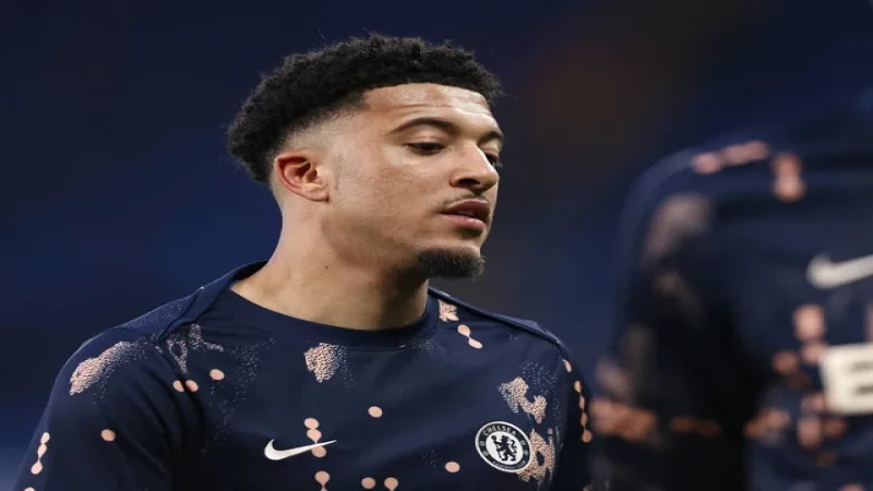 Jadon Sancho trong màu áo Chelsea Jadon Sancho của Chelsea trong trận đấu ngày 3 tháng 4 năm 2025