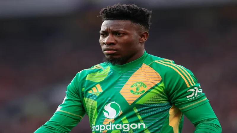 Andre Onana của Manchester United được chụp ảnh vào ngày 9 tháng 3 năm 2025 Andre Onana của Manchester United được chụp ảnh vào ngày 9 tháng 3 năm 2025
