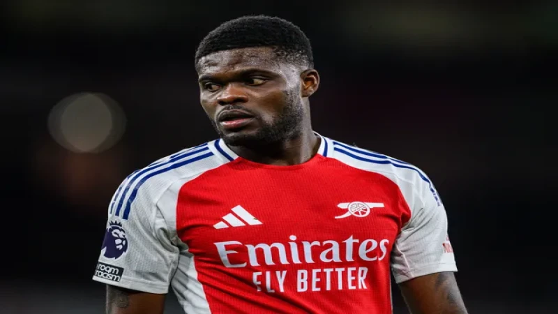 Thomas Partey của Arsenal trong trận đấu ngày 8 tháng 4 năm 2025