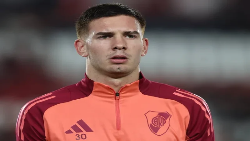 Franco Mastantuono của River Plate ngày 13 tháng 4 năm 2025