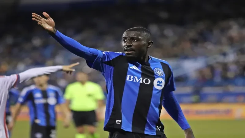 Prince Owusu của CF Montreal trong trận đấu ngày 19 tháng 4 năm 2025