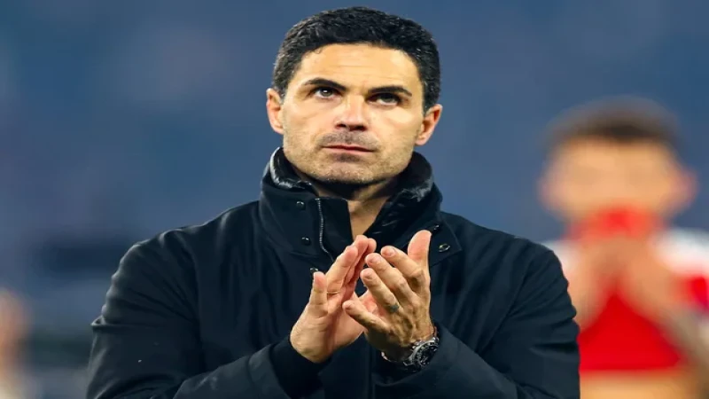 Huấn luyện viên Mikel Arteta của Arsenal trông thất vọng Huấn luyện viên Mikel Arteta của Arsenal trông thất vọng