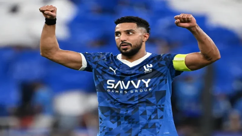 Salem Al-Dawsari ăn mừng bàn thắng cho Al-Hilal vào ngày 25 tháng 4 năm 2025