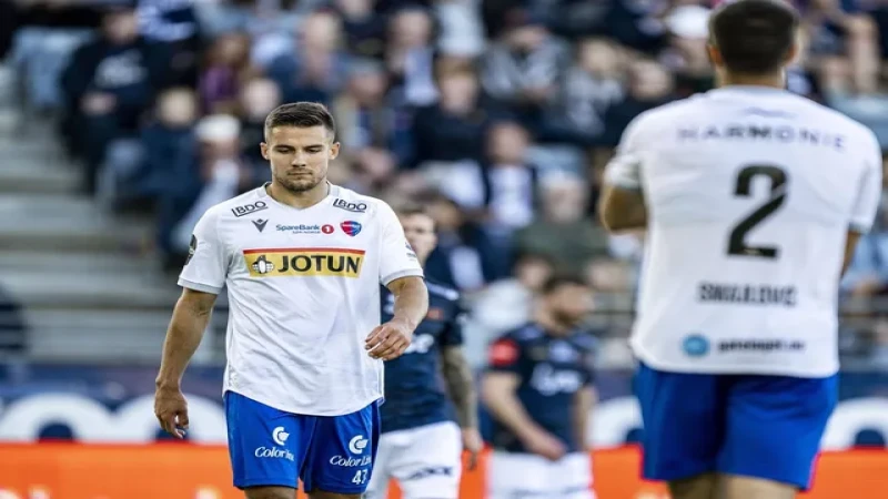 Stian Kristiansen của Sandefjord trong trận đấu ngày 16 tháng 5 năm 2025