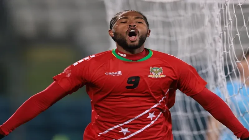Harry Panayiotou của Saint Kitts và Nevis trong trận đấu ngày 20/03/2024