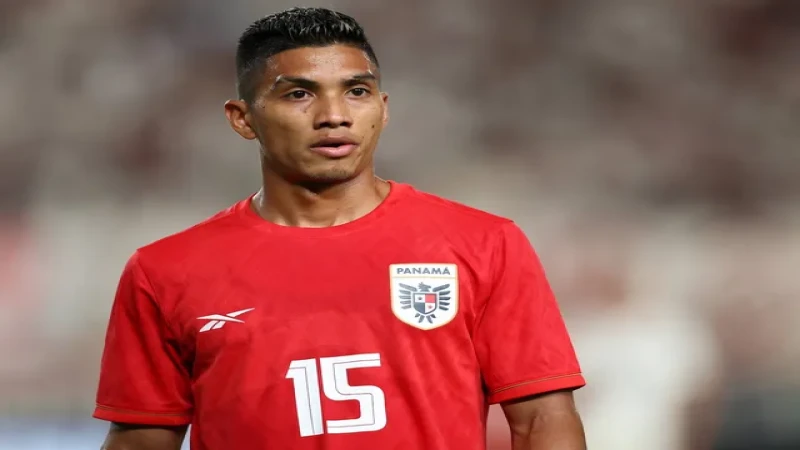 Jorge Gutierrez của Panama trong trận đấu ngày 25/01/2024