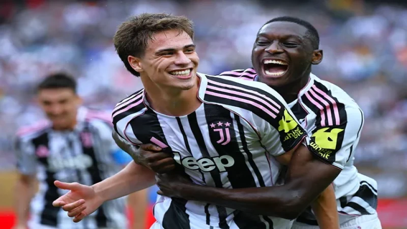 Kenan Yildiz của Juventus ăn mừng bàn thắng vào ngày 22 tháng 6 năm 2025