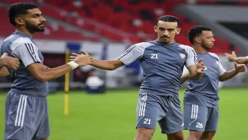 Issam Faiz của đội tuyển UAE trong trận đấu ngày 04/09/2024