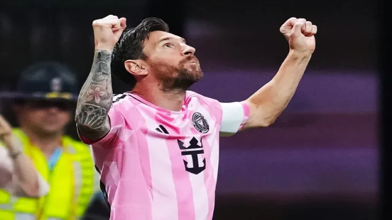 Lionel Messi ăn mừng bàn thắng cho Inter Miami ngày 20/06/2025