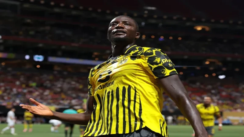 Serhou Guirassy của Dortmund được chụp ảnh vào tháng 7 năm 2025