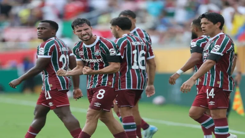 Martinelli của Fluminense ăn mừng bàn thắng vào lưới Al-Hilal ngày 4 tháng 7 năm 2025