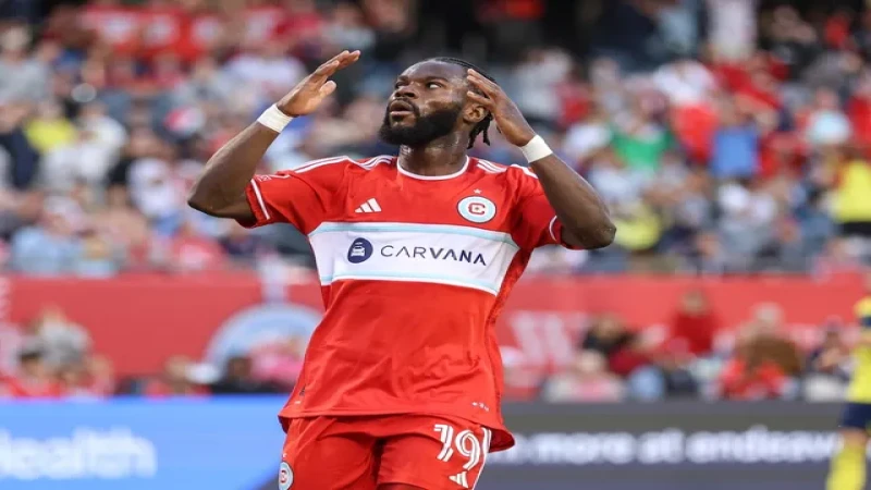 Jonathan Bamba của Chicago Fire trong trận đấu ngày 14 tháng 6 năm 2025